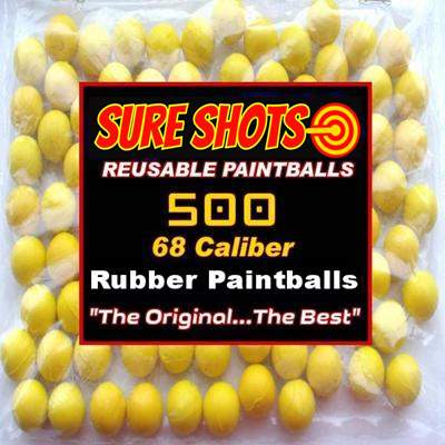 500 68 Cal Reusable Paintless Paintballs - Christmas Gift 2021